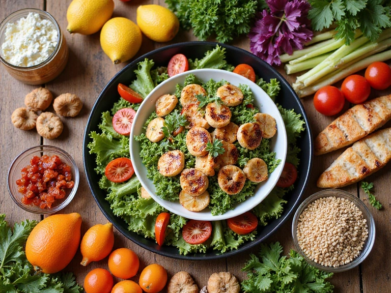 Różnorodne, zdrowe dania przygotowane w ramach spersonalizowanego planu żywieniowego