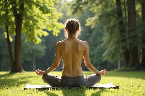 Zdjęcie osoby ćwiczącej jogę na świeżym powietrzu